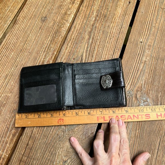 Vintage Brighton Black Fold Over Wallet - Picture 7 of 10